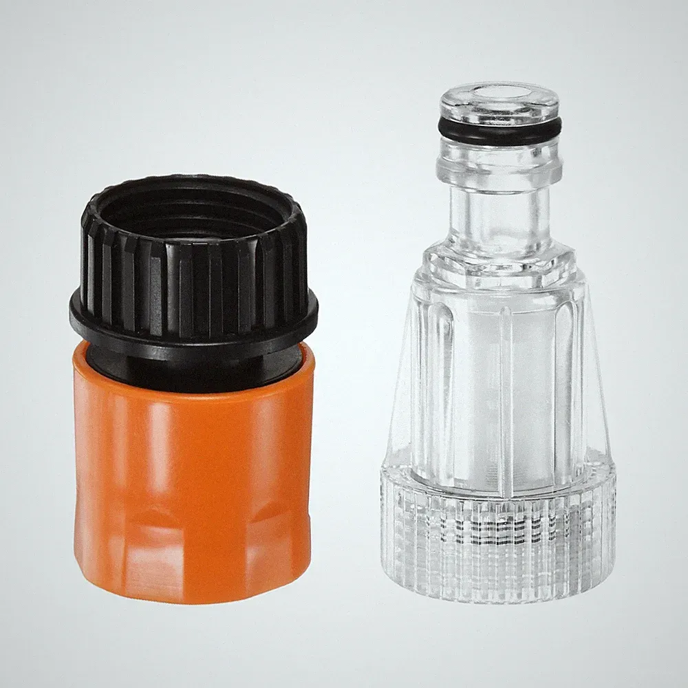 Pressure Washer Garden Hose Adapter with Hose Quick Connect [White/Orange]