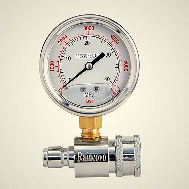 Pressure Washer Gauge, 6000 PSI, 3/8 Inch Quick Connect
