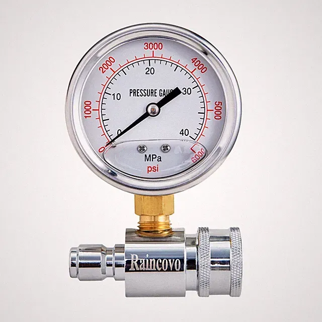 Pressure Washer Gauge, 6000 PSI, 3/8 Inch Quick Connect,Pressure Gauge for Power