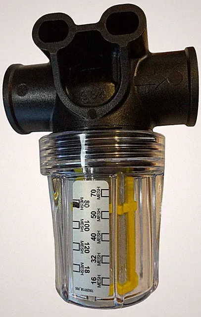 Pressure Washer & General Use Water Filter W Stainless Steel Element 1/2 NPT