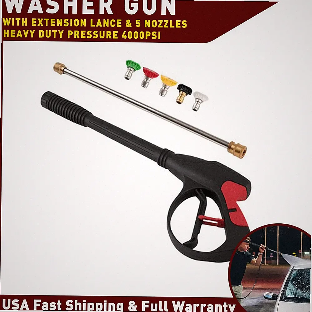 Pressure Washer Gun 4000PSI Kit 19" Extension Wand 5Nozzles for Simpson Troybilt