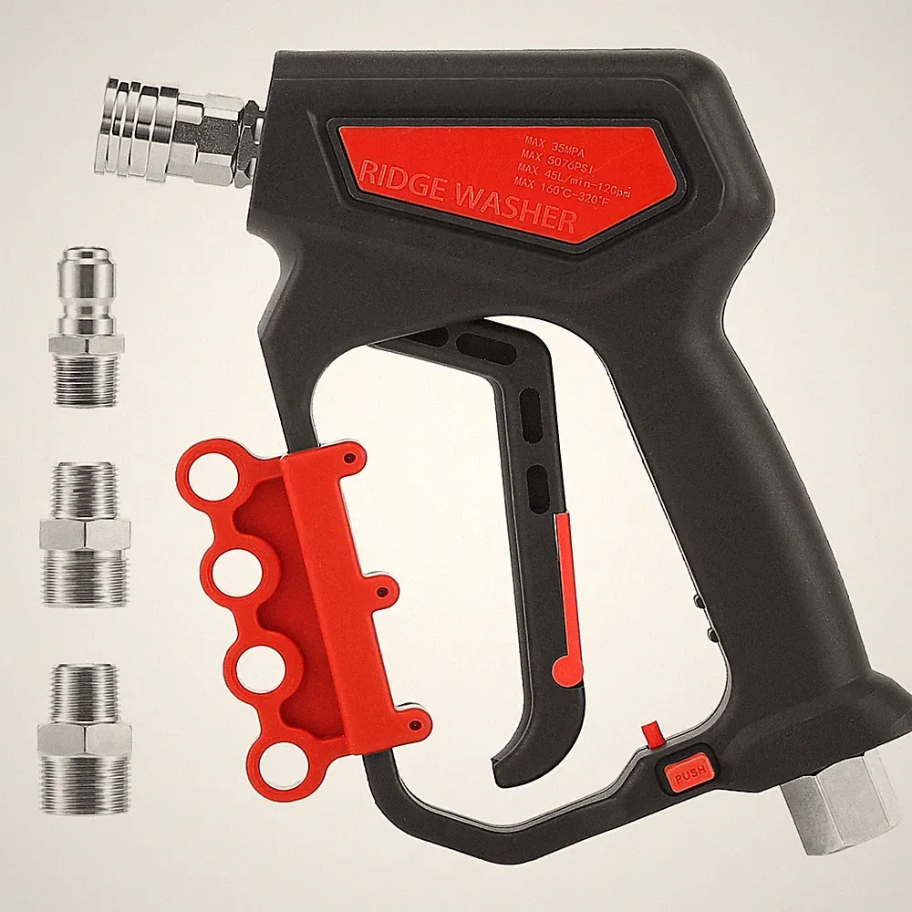 Pressure Washer Gun 5000 PSI with Nozzle Bracket, 12 GPM, Power Washer Trigge...