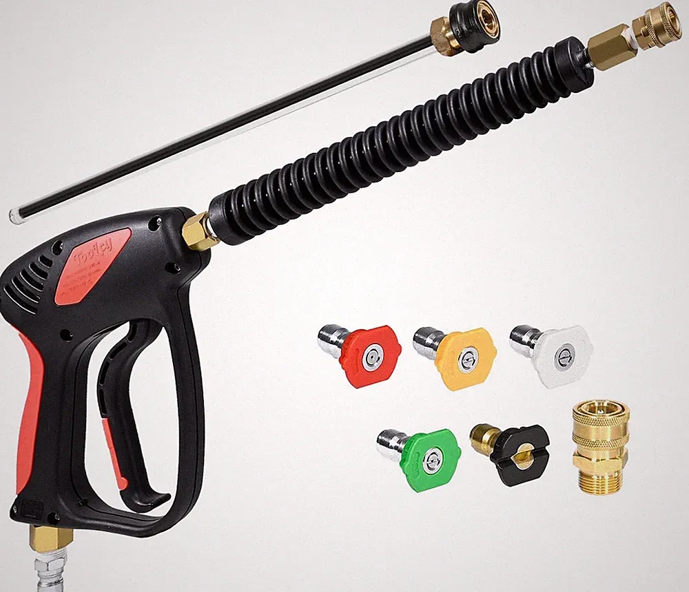 Pressure Washer Gun Adjustable Power Washer Wand Extension Swivel Toolcy
