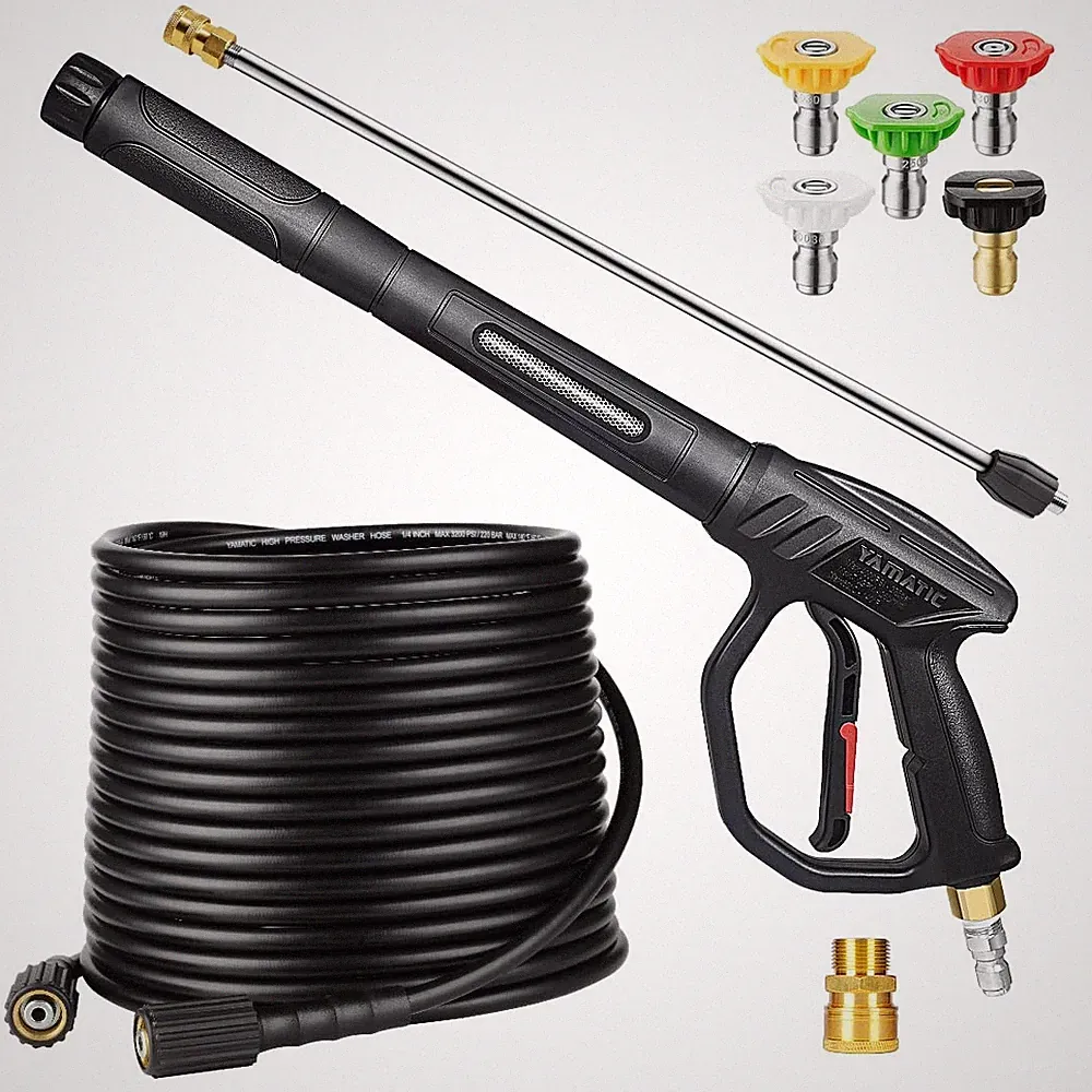 Pressure Washer Gun and 50FT Hose with Trigger Ergonomic Handle Wand Replacement
