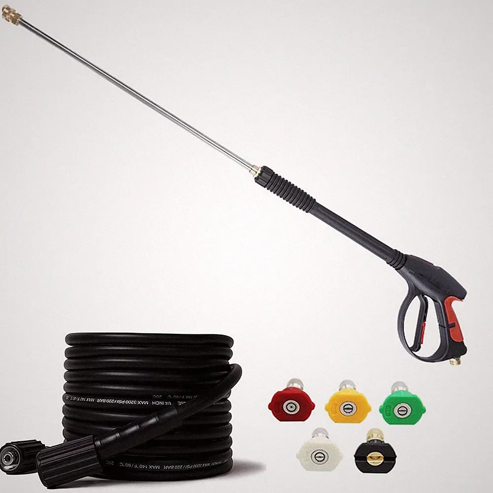 Pressure Washer Gun and Hose Kit, 3000PSI High Power Pressure Washer Gun Repl...