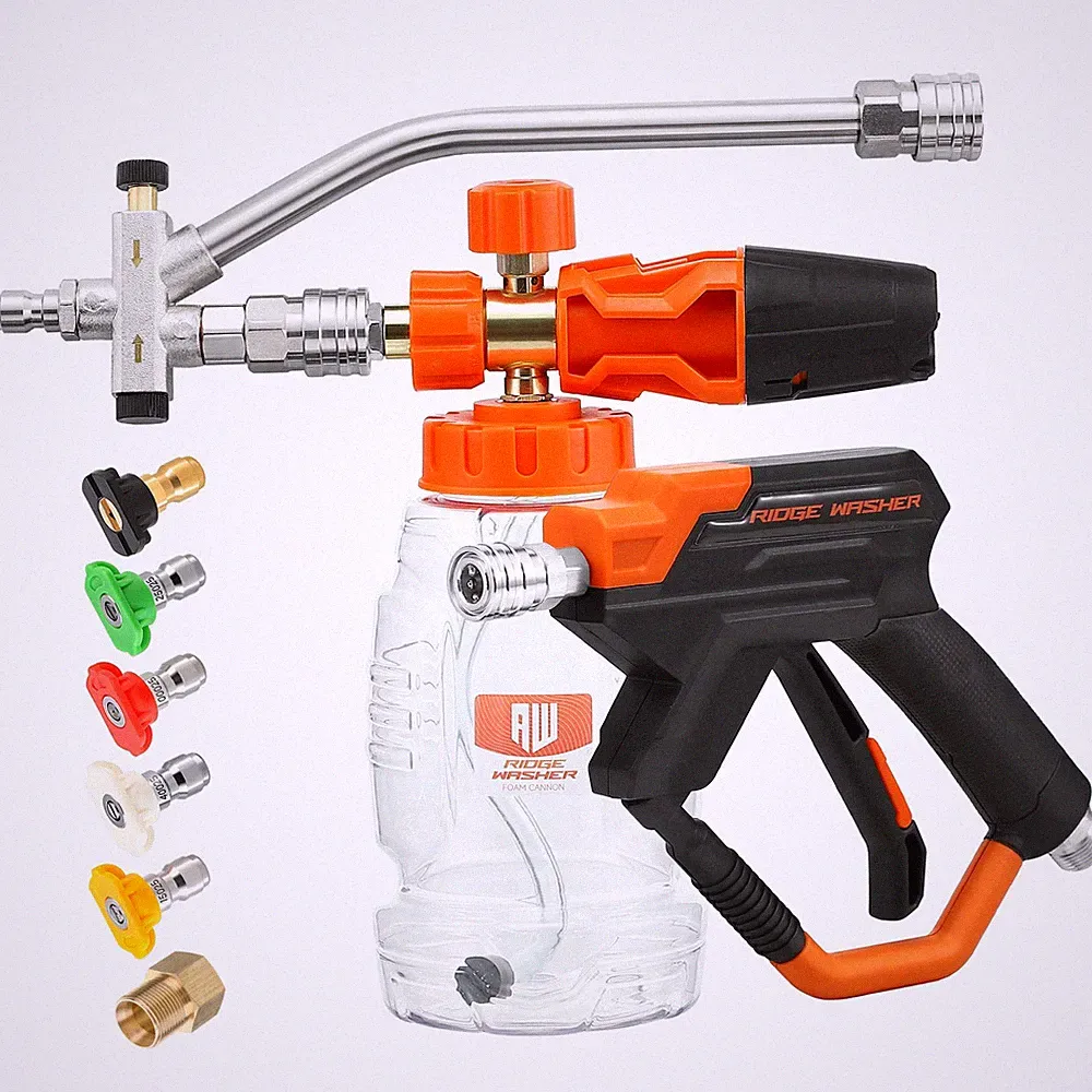 Pressure Washer Gun Foam Cannon, Dual Connector Accessory