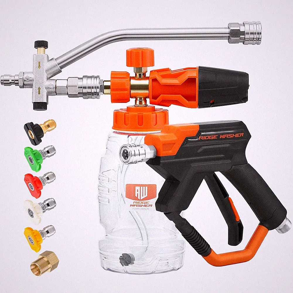 Pressure Washer Gun Foam Cannon, Dual Connector Accessory