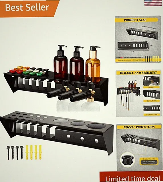 Pressure Washer Gun Holder Foam Cannon Holder Wall Mount Foam Cannon Holders...