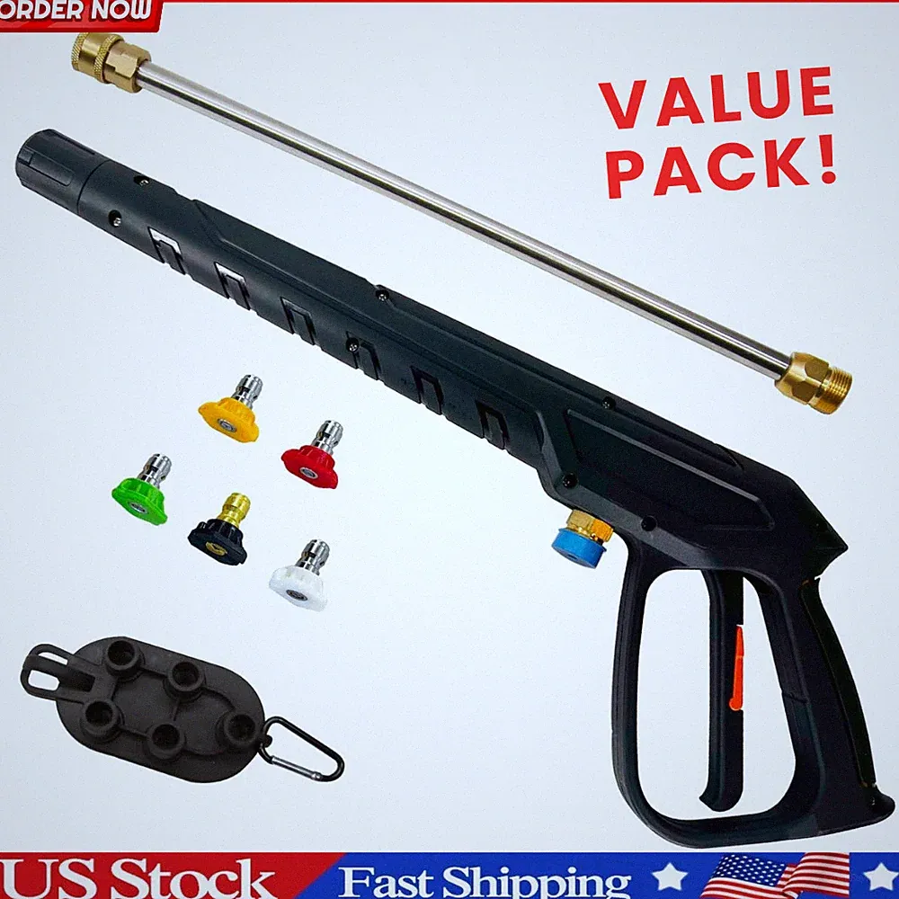 Pressure Washer Gun - Karcher Ryobi Powerstroke - Jet Wand - Spray Nozzle Tips