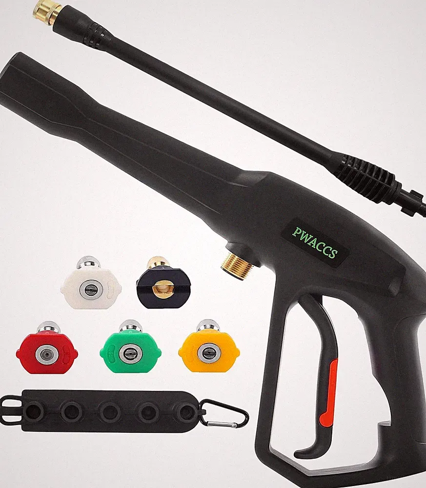 Pressure Washer Gun Kit Extension Wand 5 Nozzles 2000 PSI Ryobi Compatible Power