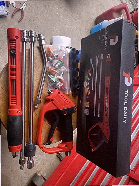 Pressure Washer Gun Kit M22 40in Wand 5 Nozzle Tips 5000 PSI Quick Connect