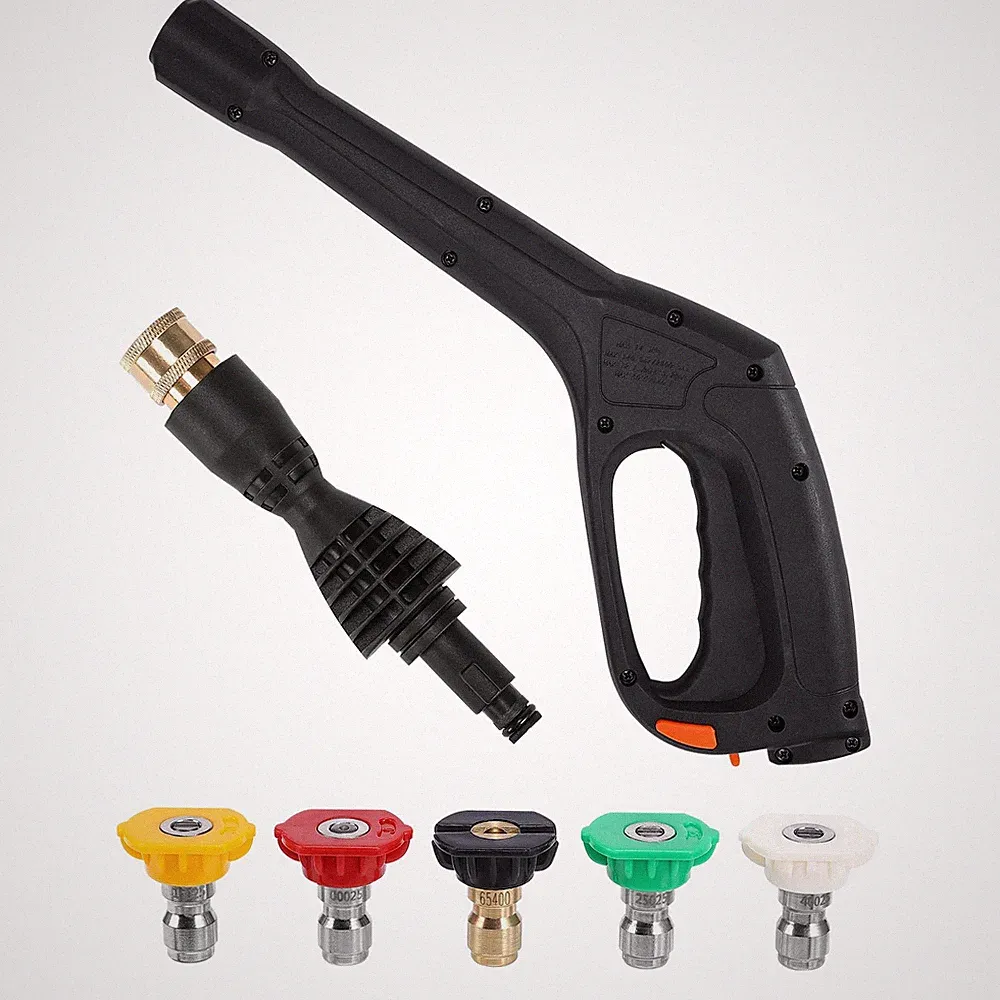 Pressure Washer Gun Kit, Power Washer Gun with Adapter, 5 Nozzles
