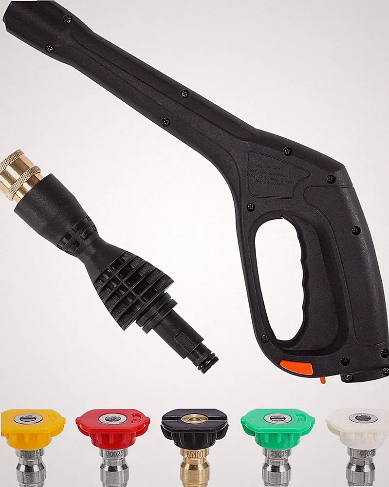 Pressure Washer Gun Kit with 5 Nozzles – Compatible Some of Black