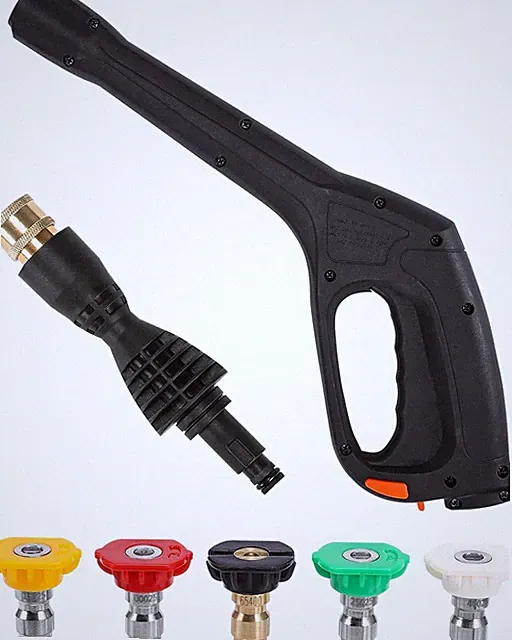 Pressure Washer Gun Kit with 5 Nozzles – Compatible Some of Black