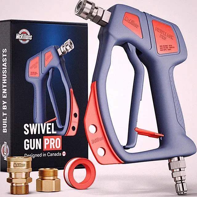 Pressure Washer Gun Swivel High Water Handle 3/8 Male McKillans Plug Quick Power