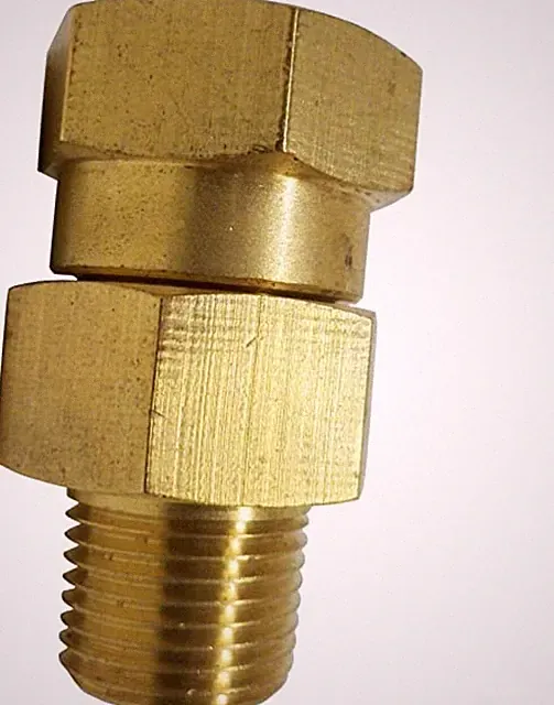 Pressure Washer Gun to Hose Brass Coupler 3/8" M x 3/8" F Gun Swivel
