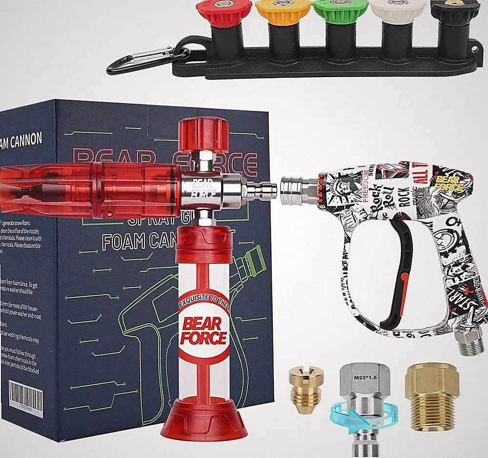 Pressure Washer Gun Up to 3000 PSI with Undiluted Mini Foam Cannon Se
