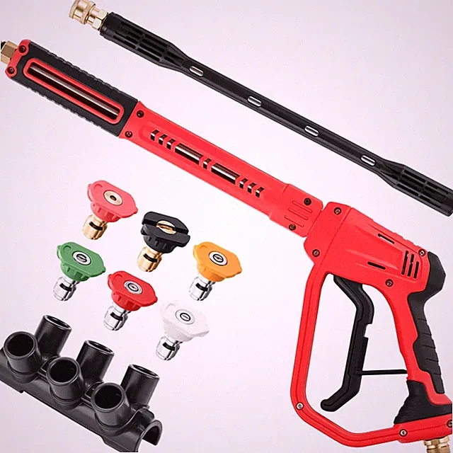 Pressure Washer Gun with 16" Replacement Extension Wand, 6 Nozzle Tips with N...