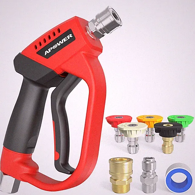 Pressure Washer Gun with 360 Swivel, Max 5000 PSI Power Washer Short Gun with...
