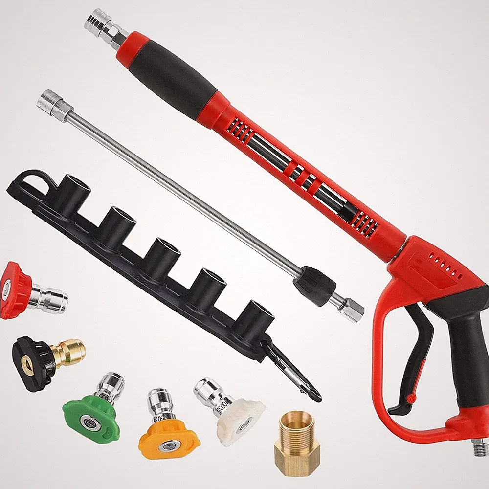 Pressure Washer Gun with 40 Inch Extension Wand, 5000 PSI Power Washer Spray Gun