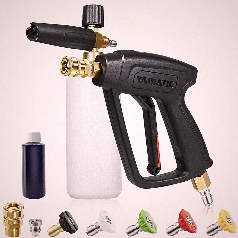 Pressure Washer Gun with Foam Cannon, 4000 PSI Car Washer Foam Blaster with 1...