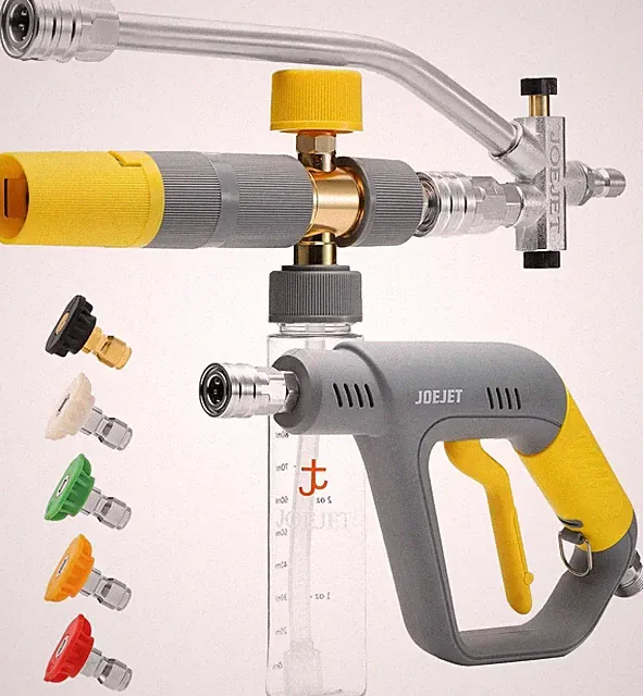 Pressure Washer Gun with Mini Foam Cannon Dual Connector, Dual-Purpose Switch...