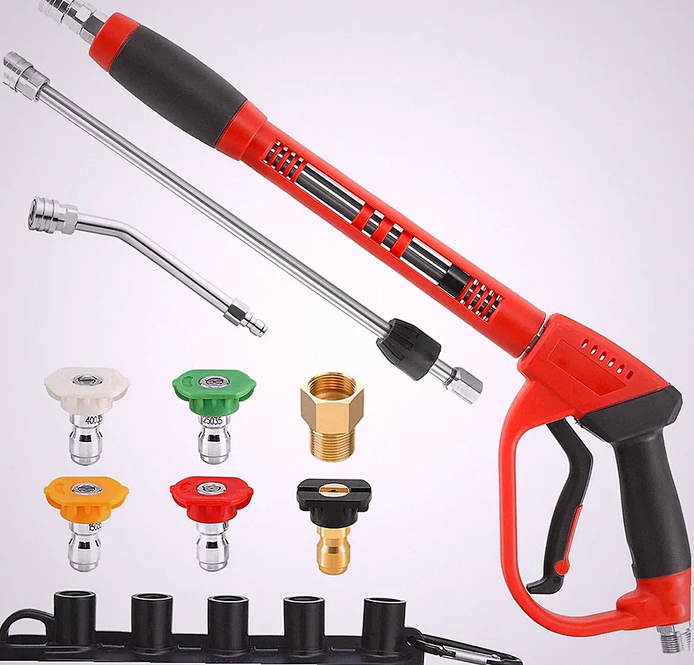 Pressure Washer Gun with Replacement Wand Extension, 30 Degree