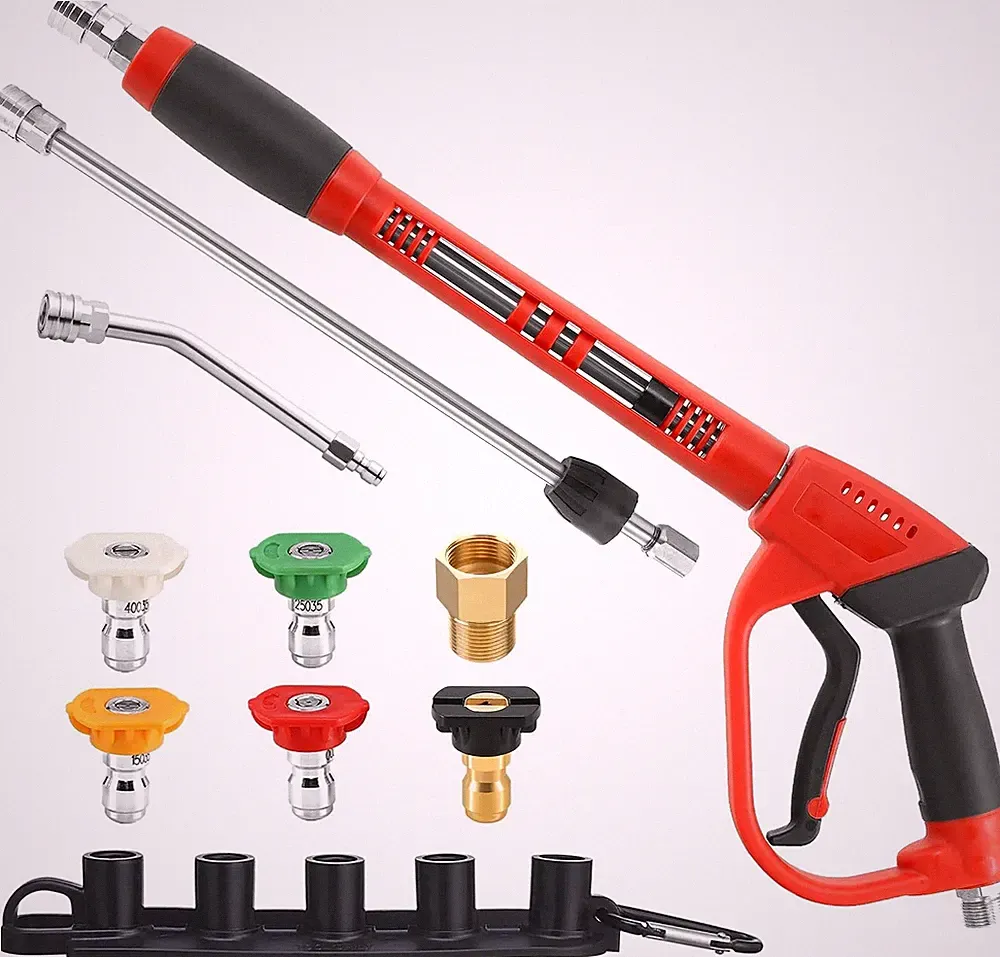 Pressure Washer Gun with Replacement Wand Extension, 47 Inch
