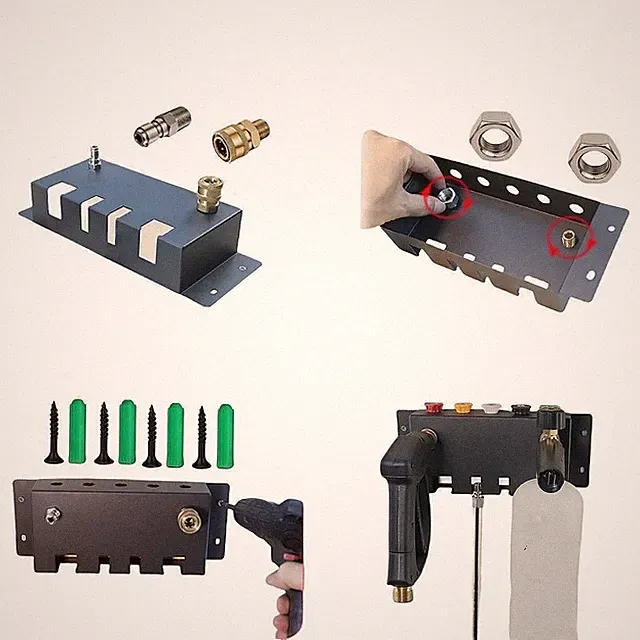 Pressure Washer Holder Accessory Management Wall Mounted Storage Mount Rack