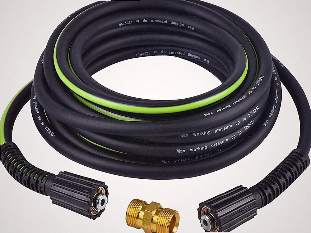 Pressure Washer Hose 1/4" × 25FT - 3200 PSI Heavy Duty Power Washer Hose Replace