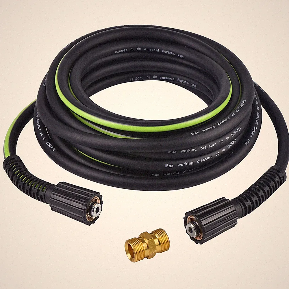Pressure Washer Hose 1/4" × 25FT - 3200 PSI Heavy Duty Power Washer Replaceme...