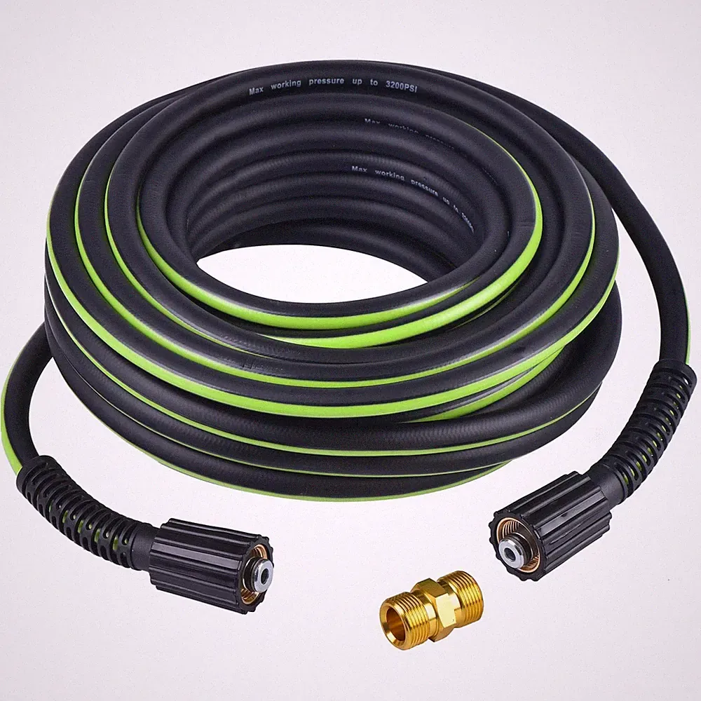 Pressure Washer Hose 1/4" × 50FT - 3200 PSI Heavy Duty Power Washer Replace