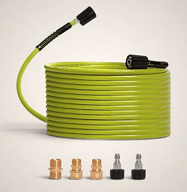 Pressure Washer Hose 1/4” 50ft Power Washer 3600 PSI Ryobi, Greenworks