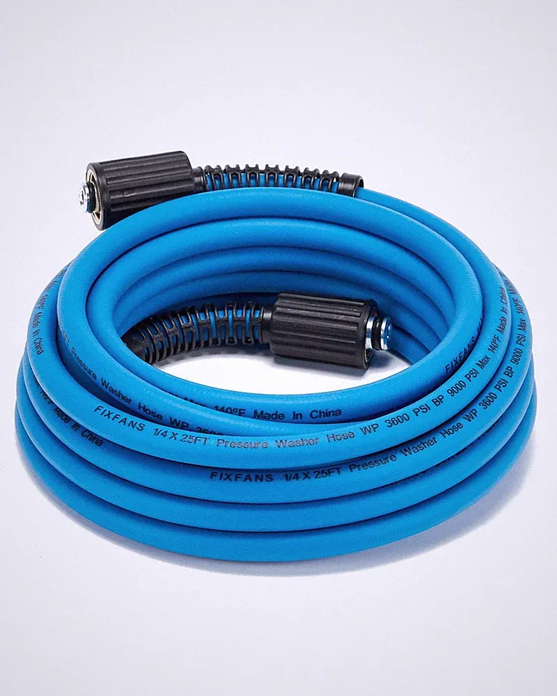 Pressure Washer Hose 1/4 Inch x 25 FT High Power Kink Resistant M22 3600PSI