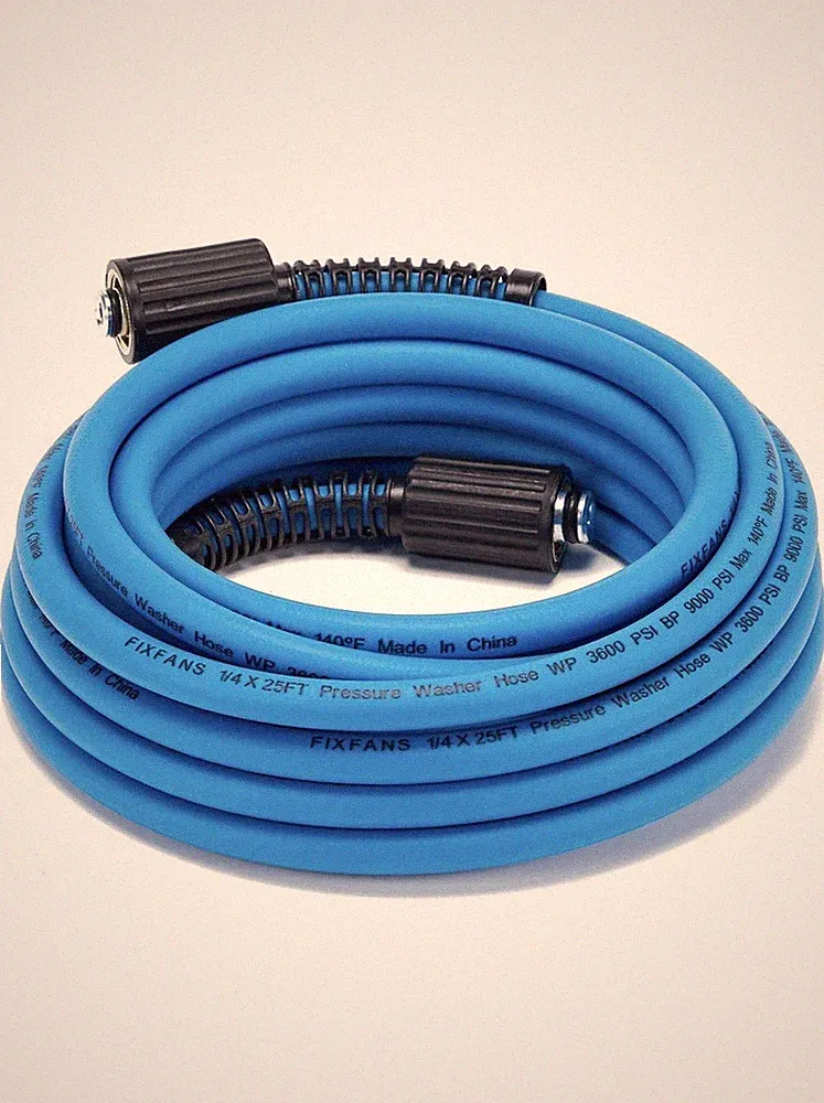 Pressure Washer Hose – 1/4" X 25 FT High Power Washer Extension Hose 3600psi