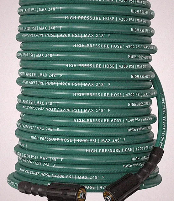 Pressure Washer Hose 100 ft, 4200 PSI Steel-Braided & Durable - Flexible & Ki...