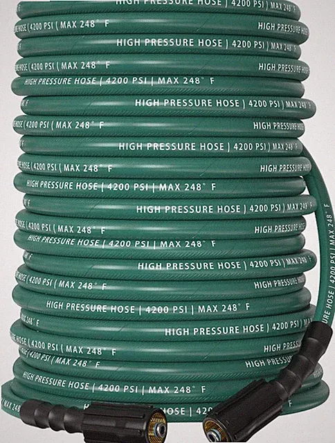 Pressure Washer Hose 100 Ft, 4200 PSI Steel-Braided & Durable - Flexible & Kink