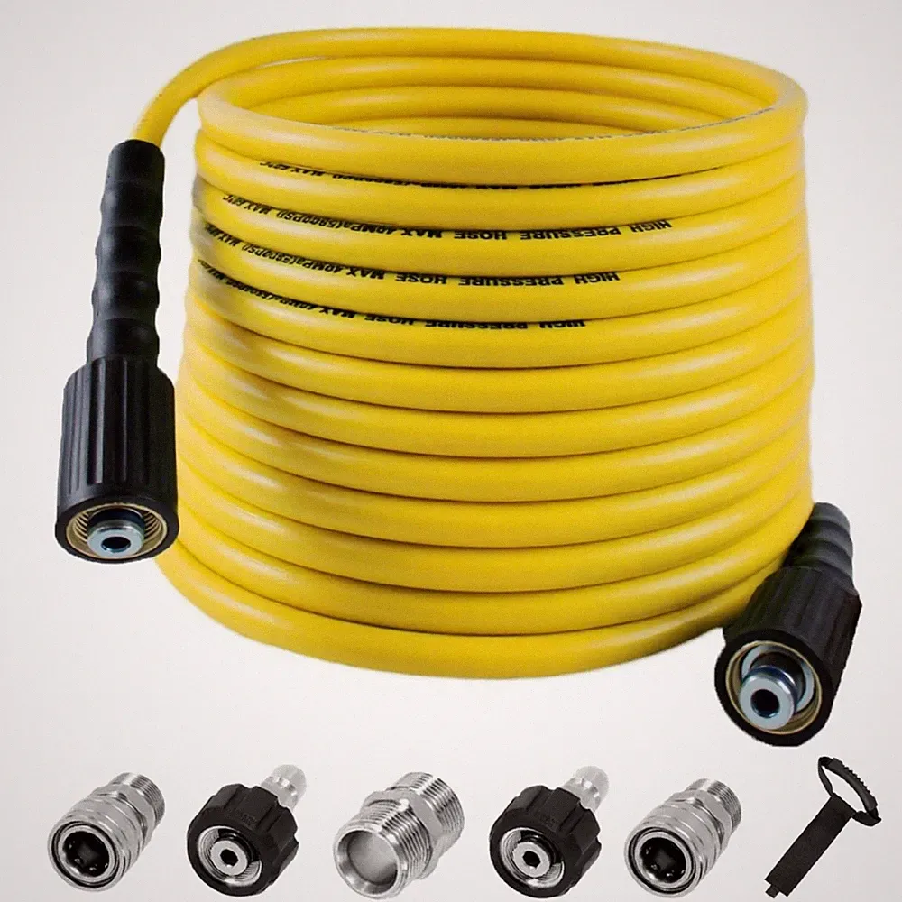 Pressure Washer Hose 100FT for Power Washer, 4200 PSI Kink Resistant Pressure...