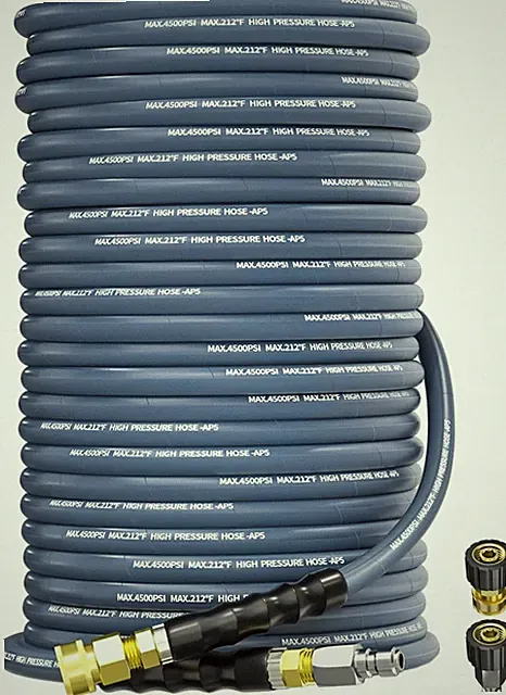 Pressure Washer Hose 150FT 3/8" for Cold and Hot Water 212°F, with Swivel Quick