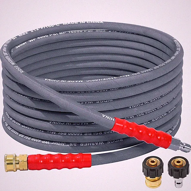 Pressure Washer Hose 25 Ft, 4000 PSI Power Washer Hose with 3/8 Inch Quick Co...