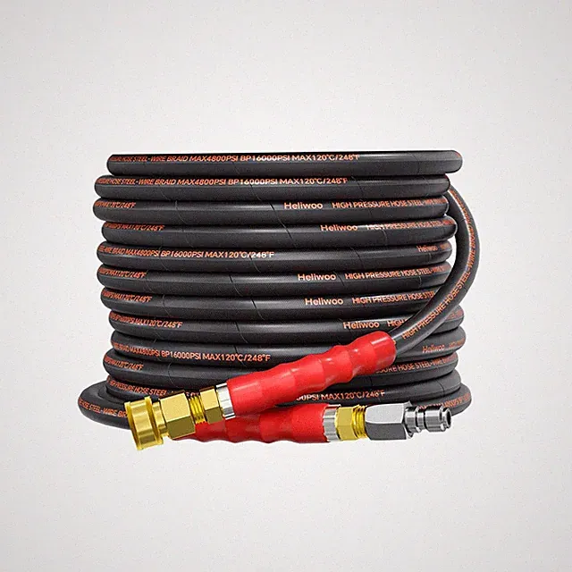 Pressure Washer Hose 25FT 3/8", 4800PSI No Marking Kink Free Hose with Quick...