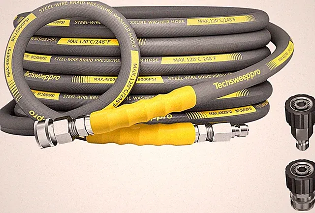 Pressure Washer Hose 25Ft 3/8 Swivel for Cold Hot Water Max 248F Kink Resistant