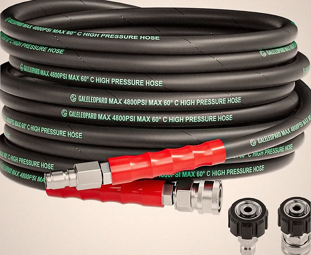 Pressure Washer Hose 25FT with 3/8 Inch Quick Connect 4800Psi Kink Resistant...