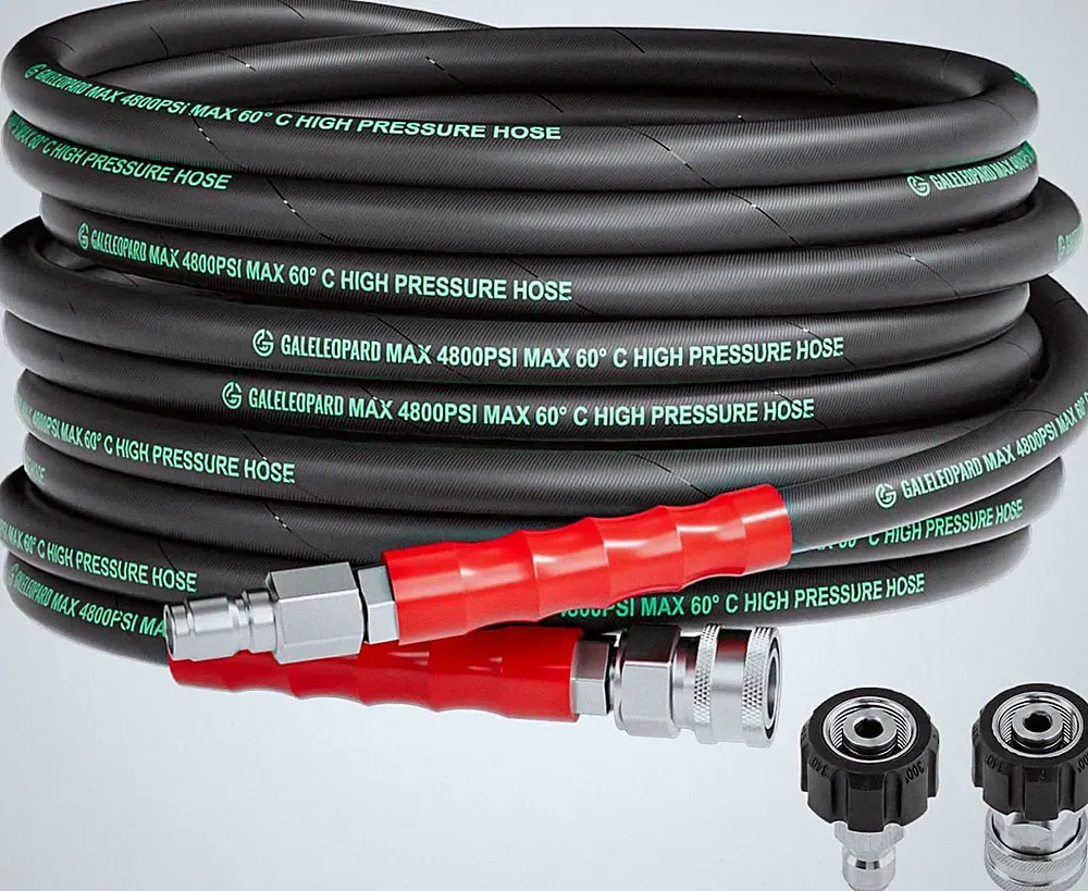 Pressure Washer Hose 25FT with 3/8 Inch Quick Connect | 4800Psi Kink Resistant I