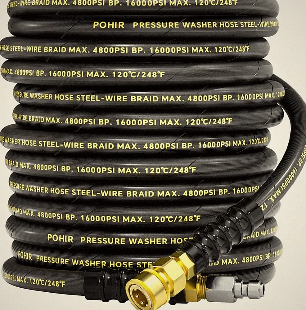 Pressure Washer Hose 3/8" ID, 50FT 4800PSI Commercial Grade