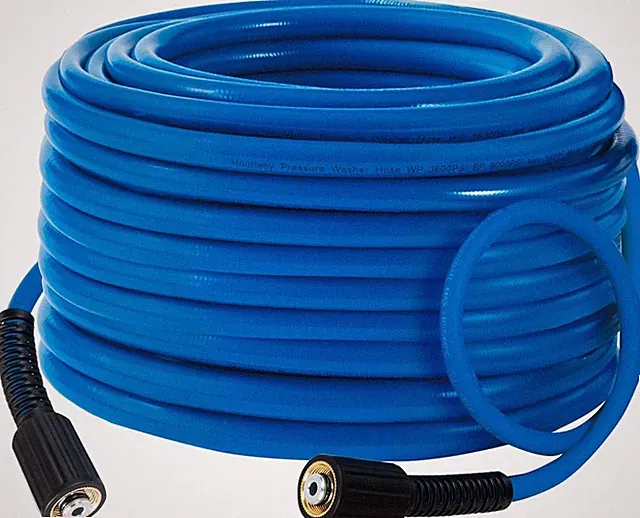 Pressure Washer Hose 30FT 3600 PSI 1 4 Inch Quick Connect Kink Resistant PVC Blu