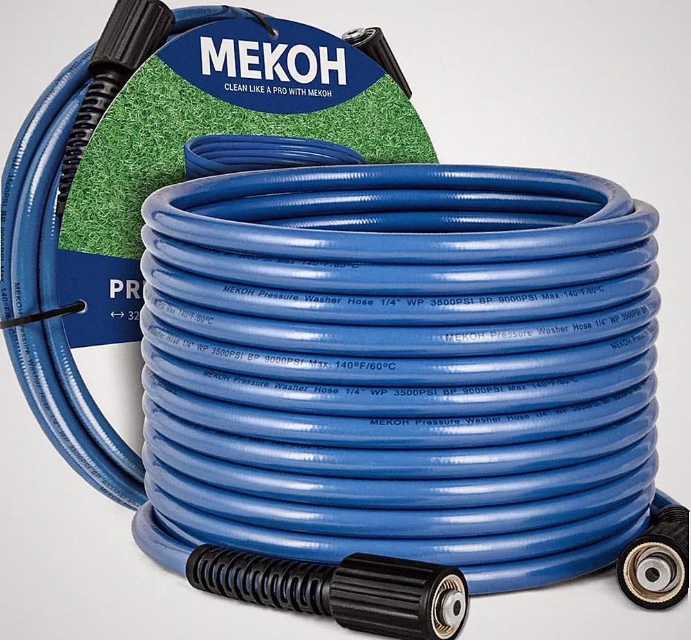 Pressure Washer Hose 32Ft 3400PSI M22-14Mm for Electric Gas Power Washers Patio