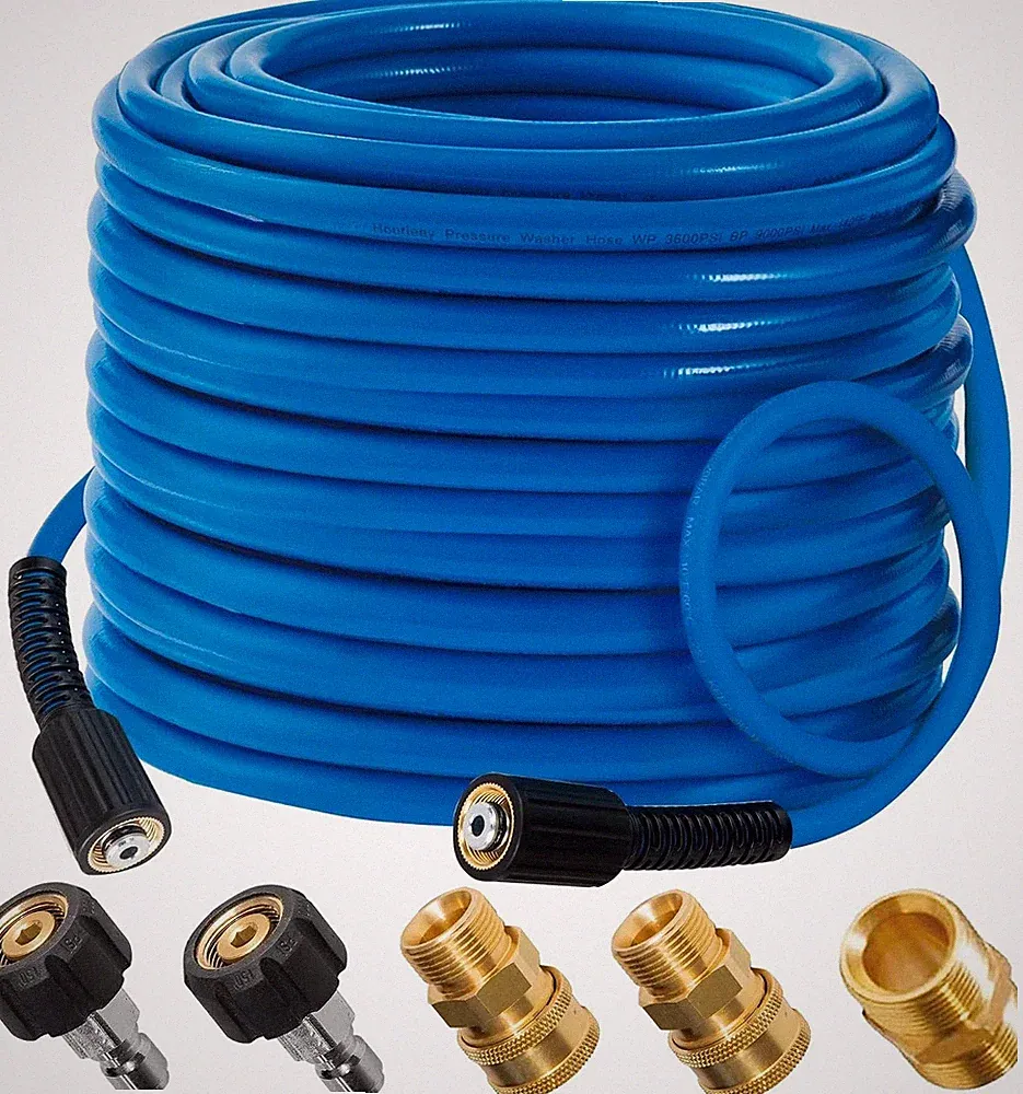 blue pressure washer hose 50 ft