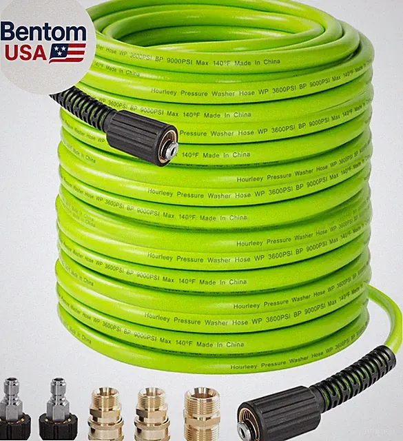 Pressure Washer Hose 50 FT, 3600 PSI Flexible Kink Resistant Power Washer Hose R