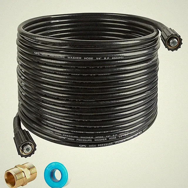 Pressure Washer Hose 50 FT X 1/4 Inch, Replacement Power Washer Hose for Most...